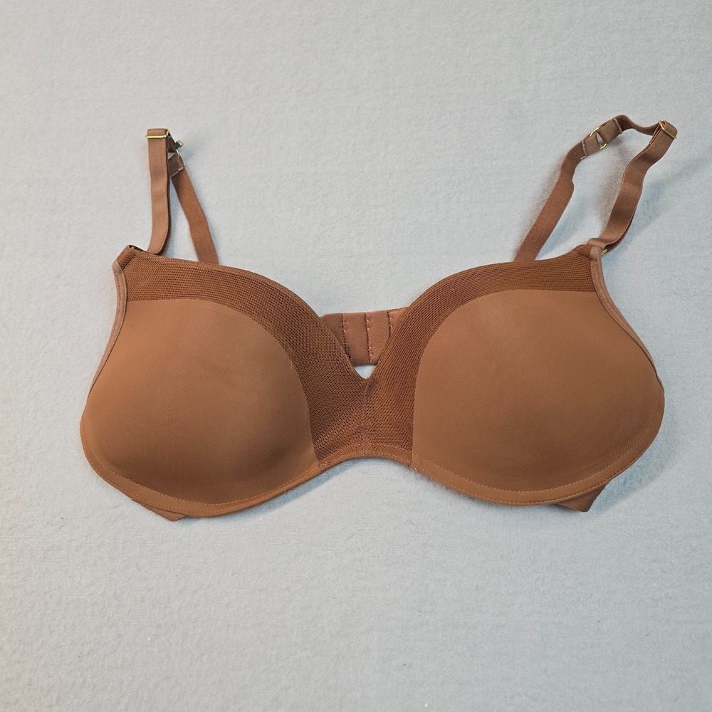 Lively 36C Brown Racerback Bra Mesh Detail Lightly Lined Underwire T-Shirt